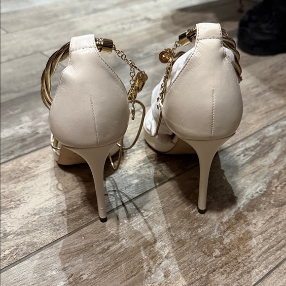 Jimmy Choo Ivory Strappy Heels - Picture 5 of 7